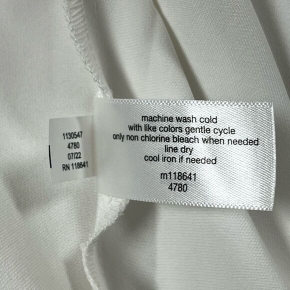 Lane Bryant Lace Trim Satin Cami Women's 16 White Career Academia Layer NWT - Picture 5 of 8